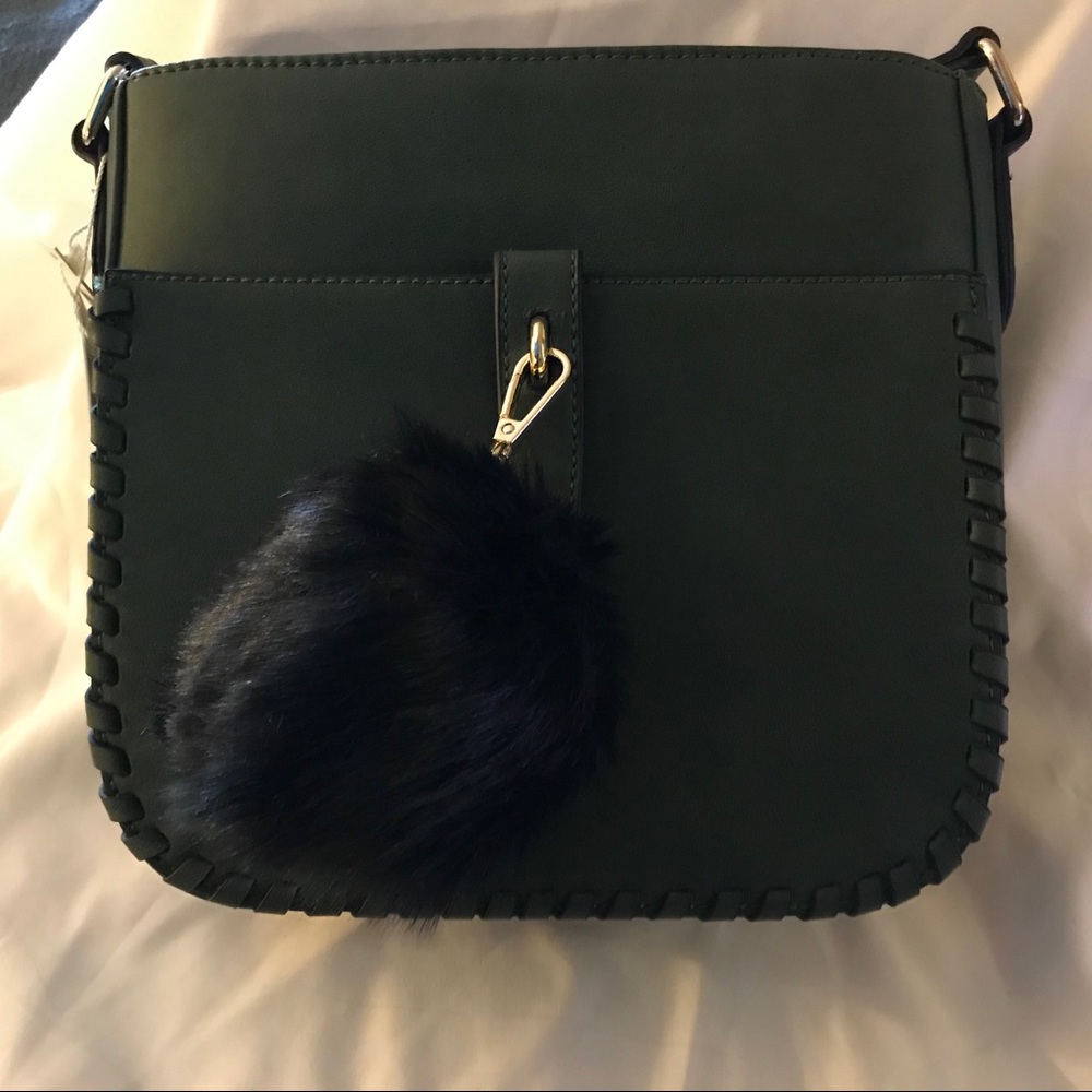 Pompom Messenger Bag